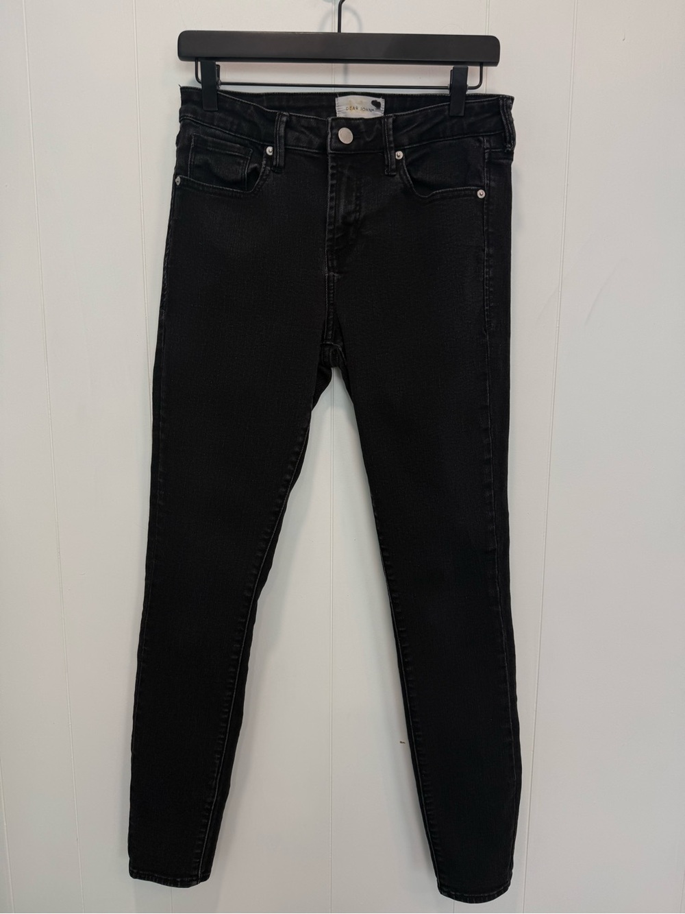 Dear John Black High Rise Gisele Skinny Jean Size 29